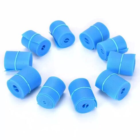 عاصبة TPE للاستعمال مرة واحدة، إسعافات أولية سريعة الإصدار خالية من اللاتكس، مقاس 1 × 18 بوصة - أزرق، 25 قطعة in Kuwait