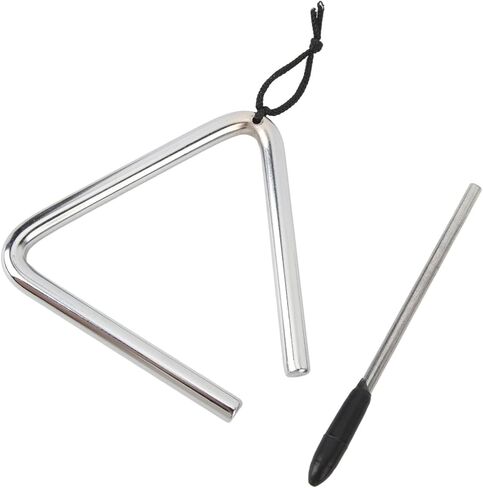 Keenso Triangle Instrument, Stainless Steel Hand Percussion Music Education Tool, 4 Inch for Classroom Rhythm Beginners and Professionals in Saudi Arabia