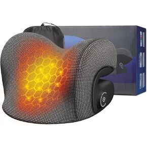 نقالة لاسلكية ساخنة للرقبة لتخفيف الآلام، جهاز جر عنق الرحم والكتف اللاسلكي المحمول مع وسادة تسخين الجرافين بدون رائحة، حافظة علاج مغناطيسي لمحاذاة العمود الفقري in Kuwait