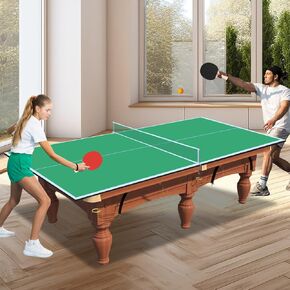 IUNNDS Table Tennis Top for Pool Table, 6ft/7ft/8ft/8ft/8.5ft/9ft Foldable Table Tennis Table for Pool Table, Table Tennis Conversion Top with Net in Saudi Arabia