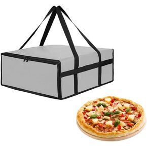 حقيبة توصيل البيتزا المعزولة مقاس 20 × 20 × 8 بوصة - تحتفظ بالحرارة السميكة للغاية لسائقي سيارات الركوب، وتقديم الطعام والاستخدام المنزلي، سخان طعام قابل للطي ومضاد للتسرب in Kuwait