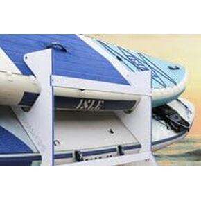 حامل لوح التجديف الفاخر TRAPSKI | حامل جداري أو قاعدة تثبيت بفتحتين مع حامل لوح مجداف | بلاستيك من الدرجة البحرية | صنع في الولايات المتحدة الأمريكية in Kuwait