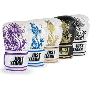 قفازات ملاكمة احترافية للرجال والنساء، قفازات تدريب مزودة بخطاف وحلقة للإغلاق، تصميم جيد التهوية in Kuwait