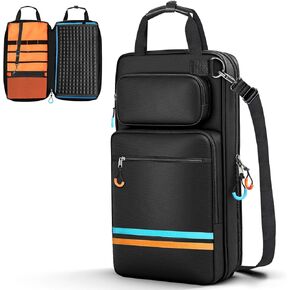 حقيبة أعواد الطبل، حامل حقيبة أعواد الطبل مع مقابض وحزام كتف قابل للفصل، حقيبة أعواد الطبل المعلقة لأعواد الطبل والمطارق للطبول، المبتدئين في الفرقة، أزعج in Kuwait