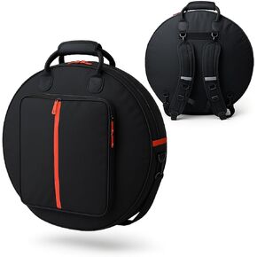 حقيبة الصنج الاحترافية مقاس 24 بوصة مكونة من 6 عبوات مع فواصل مبطنة - قاعدة مقاومة للثقب، مع سحابات YKK التجارية مع عصي الطبول، وجيب الملحقات (حقيبة الظهر) in Kuwait