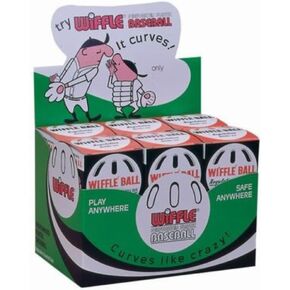 Original Wiffle® 9" Baseballs (1 Dozen Balls in Counter Display Case) - Classic Perforated Design, American Made Since 1953 – Safe, Durable Outdoor Fun for All Ages in Kuwait