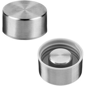 غطاء كوب من الفولاذ المقاوم للصدأ - غطاء معدني بديل لزجاجة LOOFORE الزجاجية سعة 32 أونصة 1000 مل in Kuwait