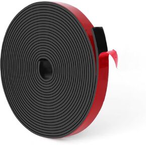 شرائط مطاطية صلبة لاصقة من HooTown، بعرض 0.5 بوصة × 1/16 بوصة سميكة × 180 بوصة طويلة من صفائح مطاط النيوبرين الذاتية مع دعامة لاصقة للحشوات التي تصنعها بنفسك، والوسادات، والختم، والبطانة، وخطوط الطقس، والأختام، باللون الأحمر in Kuwait