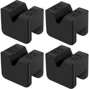 4-Pack Car Jack Stand Pads, Fits 3 Ton Rubber Jack Pad Adapter with Non-Slip Ridges, Universal Rail Pinch welds Protector for Protecting Car Chassis in Kuwait