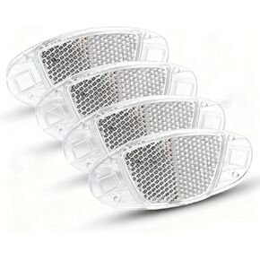 Bike Front and Rear Reflectors, Bicycle Wheel Spoke Reflectors Kit, Mountain Bike Safety Warning Reflectors Accessories for Handlebar and Seatpost, Night Riding in Kuwait