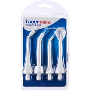 LACER HIDRO – Pack of 4 Refills for Advanced Hydro Oral Irrigator, Dental Irrigator Brush, Tongue and Subgingival Cleaner, Electric Brush, Oral Irrigation and Gum Massage, Deep Cleaning in Kuwait