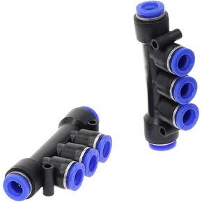 1 قطعة PK "تركيب هوائي 5 طريقة بلمسة واحدة 4 مللي متر-12 مللي متر OD خرطوم أنبوب دفع في 5 ميناء الغاز تركيبات سريعة موصل المقرنة (PK-6mm) in Kuwait