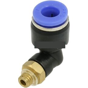 1 قطعة 6 مللي متر ثقب أنبوب x M5 ذكر الموضوع L شكل دفع في موصلات هوائية الكوع تركيبات سريعة PL6-M5 in Kuwait