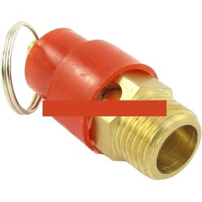 1 قطعة غطاء أحمر 1/4 "الأنابيب القياسية البريطانية الموضوع ضاغط هوائي المناسب 1.2MPA ذكر الموضوع صمام تنفيس الضغط 12 كجم in Kuwait