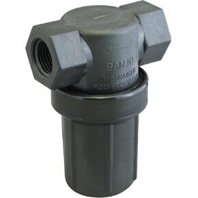 Banjo 50 Mesh Mini T-Line Strainer, 297 Microns, 3/4" Pipe Size Black LSTM075-50 - 1 Each in Kuwait