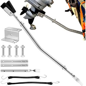 Heavy-Duty Adjustable Transom Saver for Outboard Motors, 28" to 59" Motor Bracket Support, Boat Trailer Accessories for Boat Transport in Kuwait