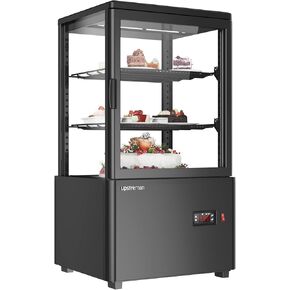 ثلاجة عرض المعجنات Upstreman كونترتوب، 2.0 قدم مكعب / 56 لتر، ثلاجة عرض الكعك التجارية، واجهة عرض المخبوزات مع ضوء LED، ترموستات رقمي، للمقهى، المطعم، المتجر، CD20 in Kuwait