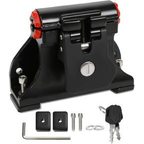 قفل من خلال حوامل شوكة المحور، قفل قابل للتعديل من خلال قوس مسار المحور، مع أسطوانة قفل، مفاتيح، مفتاح ربط سداسي، ترصيع، غسالات وشرائح المسار، يؤمن جميع الدراجات، مناسب للشاحنات والشاحنات الصغيرة in Kuwait