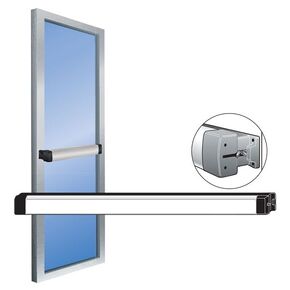 جهاز خروج الذعر من Pacific Doorware - نوع حافة ضيقة Stile 8800 مشابه لسلسلة Adams Rite 8800. ألومنيوم مع عجلة على شكل نجمة سداسية نصف دورة، متوسطة التحمل، مقاس باب 36 بوصة in Kuwait