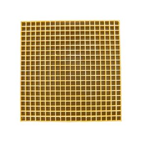31.9"x31.9" Fiberglass Floor Grating Car Wash FRP Grating 0.5 tons Bearing Capacity Yellow in Kuwait