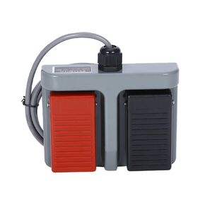 1 قطعة مؤقتة البلاستيك مفتاح دواسة مزدوجة MDFS-65 مفتاح التحكم في دواسة القدم مع سلك 3A/220VAC (سلك 3m) in Kuwait