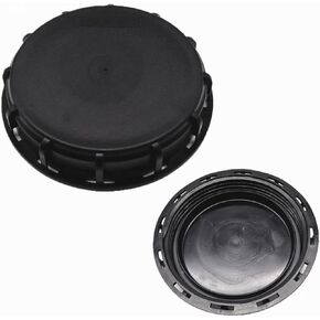6" Solid Cap W/Gasket for IBC Tote, IBC Tote Water Tank Cover, 1 Pack Leak-Proof Design Plastic IBC Tank Adapter Storage Cap for Chemical Food and Industrial Storage, Black1Pcs in Kuwait