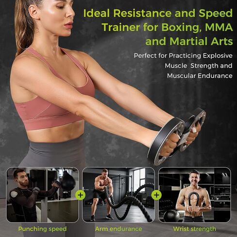 Multifunctional Rotator Machine with12lbs Resistance for Upper Body Strength Training, Warm-up, Rehabilitation, Cardio Boxing Endurance Training - Forearm Trainer, Arm Workout Equipment for Home Gym. in Kuwait