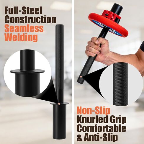 Wrist Strengthener & Forearm Exerciser – 2-Inch Olympic Plate Exclusive, Grip Trainer for Beginners & Professionals, Home Gym Forearm Strength Equipment in Kuwait