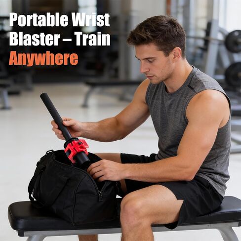 Wrist Strengthener & Forearm Exerciser – 2-Inch Olympic Plate Exclusive, Grip Trainer for Beginners & Professionals, Home Gym Forearm Strength Equipment in Kuwait