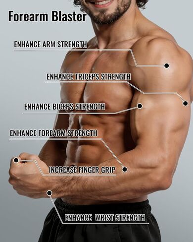 مقوي الساعد ومقوي المعصم، جهاز تمرين الساعد متعدد الاتجاهات، مدرب الساعد المحمول لبناء العضلات، وقوة القبضة وإعادة التأهيل in Kuwait