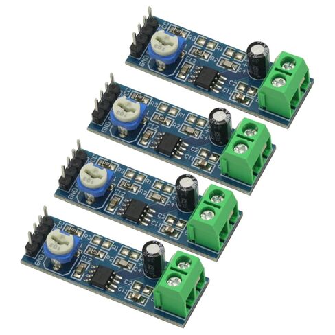 4PCS LM386 Mono Audio Amplifier Module 20 Times Amplifier 10K Adjustable Resistance 5V-12V in Saudi Arabia