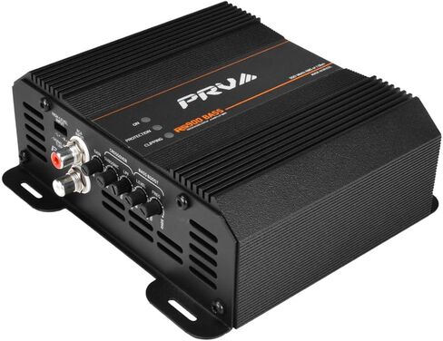 PRV AUDIO 900 Watts Mono Subwoofer Car Audio Amplifier RS900 BASS 1 Ohm – 12 Volts Monoblock Class D Amp, Built-in Crossover & Bass Boost with High Level Inputs in Saudi Arabia