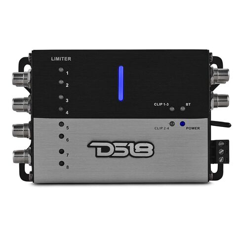 معالج صوت رقمي DS18 i48DSP ذو 8 قنوات مع تحكم في تطبيق بلوتوث - 4 مدخلات RCA، 8 مخرجات RCA، 31 نطاق EQ، بوابة الضوضاء، ومحدد - سيارة، دراجة نارية، وPowersports Audio DSP in Saudi Arabia