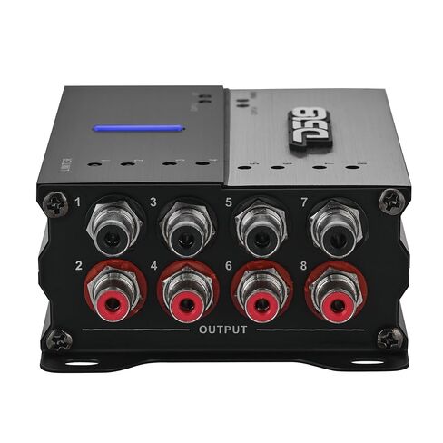 معالج صوت رقمي DS18 i48DSP ذو 8 قنوات مع تحكم في تطبيق بلوتوث - 4 مدخلات RCA، 8 مخرجات RCA، 31 نطاق EQ، بوابة الضوضاء، ومحدد - سيارة، دراجة نارية، وPowersports Audio DSP in Saudi Arabia