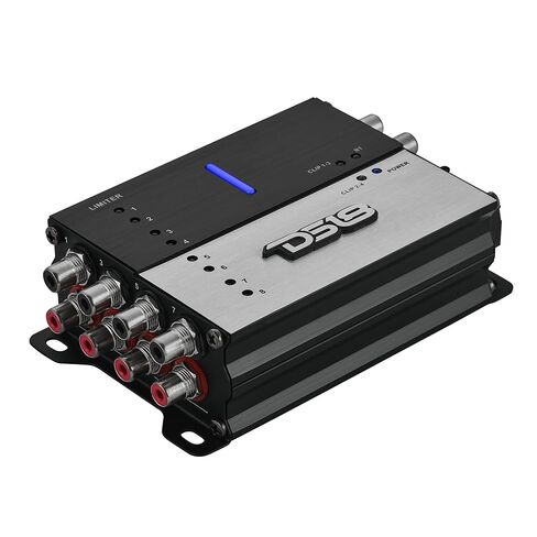 معالج صوت رقمي DS18 i48DSP ذو 8 قنوات مع تحكم في تطبيق بلوتوث - 4 مدخلات RCA، 8 مخرجات RCA، 31 نطاق EQ، بوابة الضوضاء، ومحدد - سيارة، دراجة نارية، وPowersports Audio DSP in Saudi Arabia