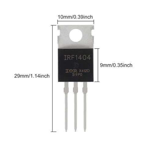 20pcs IRF1404 N-Channel TO-220 Plug-in N-Channel 40V 160A 333W for Automobile Electric Vehicle Solar Panel LED Lighting Audio Amplifier in Saudi Arabia