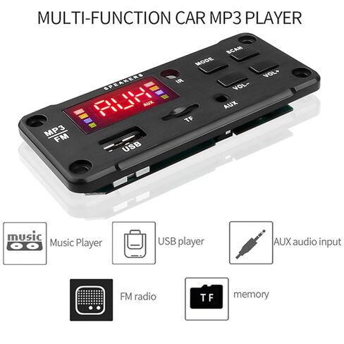 Mp3 Decoding Board, Decoder Board Audio Decoding Module ABS Audio Receiver Board Digital Amplifier Board MP3 Player Decoder Board for Subwoofer Soundbar Speaker for Car Truck Taxi in Saudi Arabia