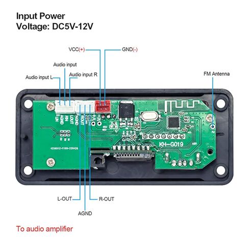 Mp3 Decoding Board, Decoder Board Audio Decoding Module ABS Audio Receiver Board Digital Amplifier Board MP3 Player Decoder Board for Subwoofer Soundbar Speaker for Car Truck Taxi in Saudi Arabia