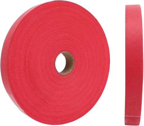 شريط قبضة المضرب ماص للعرق وغير قابل للانزلاق، مادة البولي يوريثان، طول 4.5 متر - غلاف متين للمقبض، استخدام رياضي واسع، يعزز التحكم في التنس وكرة الريشة (أحمر) in Kuwait