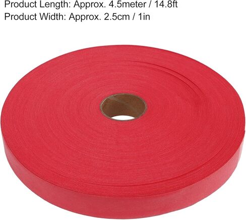 شريط قبضة المضرب ماص للعرق وغير قابل للانزلاق، مادة البولي يوريثان، طول 4.5 متر - غلاف متين للمقبض، استخدام رياضي واسع، يعزز التحكم في التنس وكرة الريشة (أحمر) in Kuwait