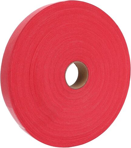 شريط قبضة المضرب ماص للعرق وغير قابل للانزلاق، مادة البولي يوريثان، طول 4.5 متر - غلاف متين للمقبض، استخدام رياضي واسع، يعزز التحكم في التنس وكرة الريشة (أحمر) in Kuwait