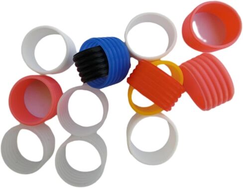 Nonslip Racket Rubber Bands for Badminton Squash Baseball Bat Handle Silicone Tennis Racquet Grip Rings Racket Bands Grip Bands for Tennis Racquet in Saudi Arabia