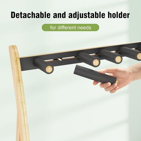 Guitar Stand Rack,Guitar Rack For Multiple Guitars Stands Floor for Electric,Acoustic,Bass Guitars &Case-Foldable, Adjustable,Protective with No-Slip Non-Scratch Padding ,for Home,Studio, Stage (Nature) in Saudi Arabia