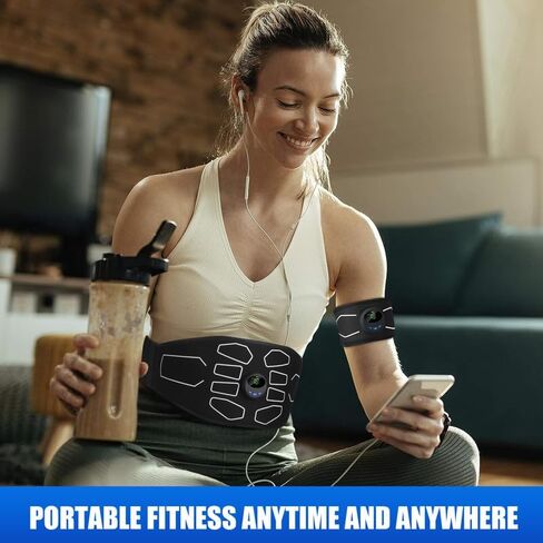 محفز العضلات الإلكتروني من ماركول تريب إم زد، محفز عضلات البطن، مدرب آلي لجميع الجسم، معدات تدريب القوة للياقة البدنية للرجال والنساء in Kuwait