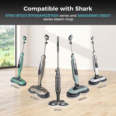 2 Pack New Upgrade Replacement Brush Heads for Shark S7000/S7001/S7005/S7201/S7000AMZ/S8000/S8001/S8201 Steam Mop, Professional Cleaning and Polishing, Deep Cleaning Hard Floors in Kuwait