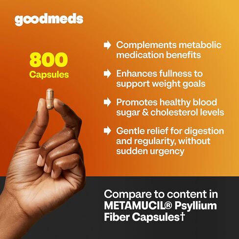 Psyllium Husk Fiber 520mg Capsules Supplement Soluble Dietary Colon Support for Women and Men, Restore Digestive Regularity and Balance (800 Count) in Kuwait