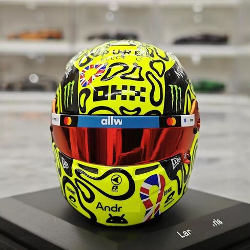 2025 1/5 Mcl39#4 Mini Helmet for BritainGP F1 Norris Champion Racing Helmet Model Ornament Customized Gift for Adults in Saudi Arabia