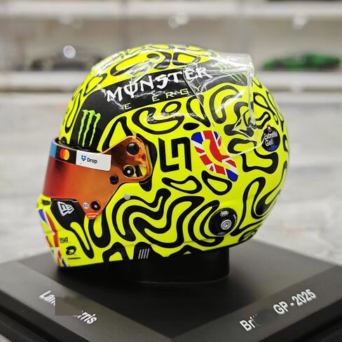 2025 1/5 Mcl39#4 Mini Helmet for BritainGP F1 Norris Champion Racing Helmet Model Ornament Customized Gift for Adults in Saudi Arabia