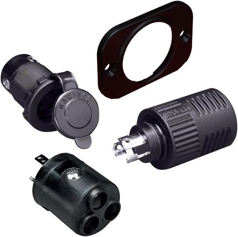 Marinco ConnectPro® Charging/Trolling Receptacle, Plug & 6-Guage Adapter in Saudi Arabia