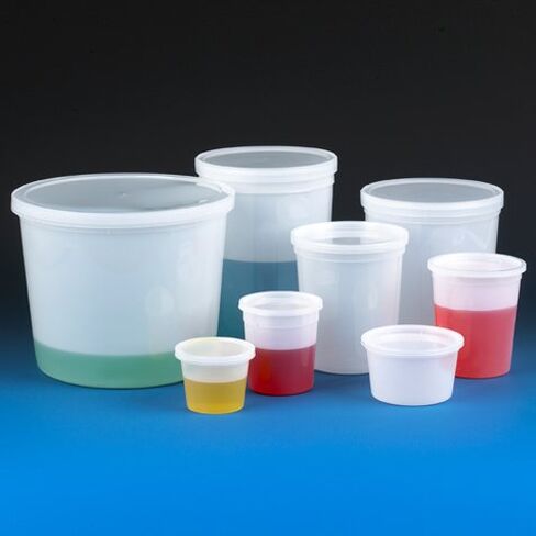 حاوية متعددة الأغراض من Globe Scientific 271016 مع غطاء منفصل، قطر 3.90 بوصة، ارتفاع 4.36 بوصة، HDPE، نمط اقتصادي، 16 أونصة (480 مل)، طبيعي، عبوة من 100 قطعة in Saudi Arabia